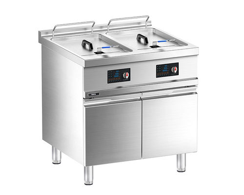 качество  Floor Western Electric Double-tank Deep Fryer with Cabinet завод